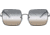 Ray-Ban Square 1971 Sunglasses - Womens 004/GH-54 - , Clear Gradient Grey Lenses