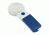 Reizen EZ Touch 4X12D LED Handheld Magnifier Loupe - Round Lens 70mm, White/Blue R6502