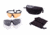 Revision Stingerhawk Eyewear Deluxe Shooters Kit, Clear/Solar/Vermillion Lens, Black Frame, Regular, 4-0152-0006