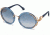 Roberto Cavalli RC1076 Sunglasses - Shiny Blue Frame Color, Blu Mirror Lens Color