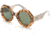 Roberto Cavalli RC1113 Sunglasses - Light Brown Frame Color, Green Lens Color
