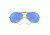 Rothco Aviator Air Force Style Sunglasses, Blue, Military Printed Case and Box, 10200-Blue-MilitaryPrintedCaseBox