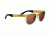 Serengeti Lorenzo Sunglasses - Satin Dark Brown/Shiny Cognac Frame, Drivers Gold Polarized Lenses 7650