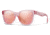 Smith Caper Sunglasses - Womens, Pink Crystal Frame, Chromapop Contrast Rose Flash Lens, 20104235J53XA