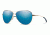 Smith Optics Langley Single Vision Prescription Sunglasses, Gold Frame, LAPCUGMGDSV