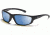Smith Optics Passage Sunglasses with Black frames and Blue Mirrored Gray lenses