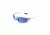 Smith &amp; Wesson Whitehawk Full Frame Shooting Glasses, Gloss White/Blue Mirror, 110173