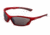 Sos Wraps / Viper Sunglasses, Frame - Metallic Red, Lens - Pc Decenter Brown-fm