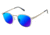 Sperry Top-Sider EXETER Sunglasses - Frame CRYSTAL/SILVER, Lens Color Navy Flash, Size 49/22mm SPEXETER01