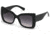 Swarovski SK0203 Sunglasses - Shiny Black Frame Color, Gradient Smoke Lens Color