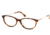 Swarovski SK5294-D Progressive Prescription Eyeglasses - Dark Havana Frame, Dark Havana Lenses, 53 mm Lens Diameter SK5294-D53052