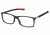 Tag Heuer 0511 Progressive Prescription Eyeglasses, Shiny Black Frame - Shiny Black/Red Temples Frame, Clear Lens-0511-002PR