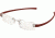 Tag Heuer 7102 Progressive Prescription Eyeglasses, Pure Frame - Red Temples Frame, Clear Lens-7102-003PR