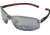 Tag Heuer Track S Sun Sunglasses, Black Ceramic Frame/Black Red Temples, Grey Polarized Lens, Polarized 7671-106