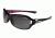 Tifosi Dea Sunglasses - Gloss Black &amp; Pink Frame, Smoke Gradient/AC Red/Clear Lenses 0090103206