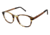 TLG NU020 Eyeglass Frames - Frame Brown Horn, Size 47/20mm LYNU02003