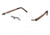 TLG NU022 Eyeglass Frames - Frame Matte Brown, Size 53/18mm LYNU02201