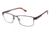 TLG NU024 Prescription Eyeglasses - Frame Matte Brown, Size 55/17mm LYNU02402