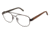 TLG NU033 Progressive Prescription Eyeglasses - Frame DARK BROWN, Size 54/18mm LYNU03302