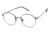 TLG NU037 Progressive Prescription Eyeglasses - Frame ANTIQUE SILVER, Size 48/21mm LYNU03703