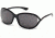 Tom Ford FT0008 Sunglasses - Shiny Black Frame Color, Smoke Lens Color
