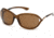 Tom Ford FT0008 Sunglasses - Shiny Dark Brown Frame Color, Brown Polarized Lens Color