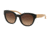 Tory Burch TY7080A Sunglasses 140613-51 - Black/white Oak Frame, Dark Brown Gradient Lenses