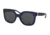 Tory Burch TY7104 Sunglasses 156587-54 - Navy Translucent Frame, Grey Solid Lenses