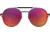 Under Armour Pursuit Sunglasses with Black-Solid Beta Temple Tips Frame and Grey Lens, Medium, UA0008GS CAX-MI
