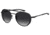 Under Armour Pursuit Sunglasses with Matte Black/Grey Frame and Polarized Gradient Lens, Medium, UA0008GS 003-WJ