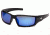 Venture Gear Pagosa Shooting Glasses, Ice Blue Mirror Anti-Fog Lens, Black Frame VGSB565T