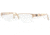 Versace VE1184 Single Vision Prescription Eyewear 1282-5318 - Matte Brass 