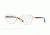 Versace VE1221 Single Vision Prescription Eyeglasses 1002-52 - Gold Frame