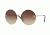 Versace VE2176 Sunglasses 125213-59 - Pale Gold Frame, Brown Gradient Lenses