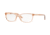 Versace VE3186 Single Vision Prescription Eyeglasses, 54mm, Transparent Brown, VE3186-5215-54-SV