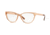 Versace VE3271 Progressive Prescription Eyeglasses, 52mm, Transparent Brown, VE3271-5304-52-PRO