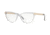 Versace VE3271 Progressive Prescription Eyeglasses, 52mm, Transparent Grey, VE3271-5305-52-PRO
