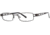 Visions 194 Single Vision Prescription Eyeglasses - Frame Black/Pewter, Size 51/17mm VIVISION19401