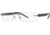 Visions 175 Eyeglass Frames - Frame Matte Silver/Black, Size 53/18mm VIVISION17503
