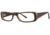 Visions 185 Single Vision Prescription Eyeglasses - Frame Brown/Amber, Size 51/15mm VIVISION18501