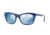 Vogue VO2743S Sunglasses 227855-54 - Top Bluette/Transparent Azure Frame, Mirror Blue Lenses