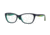 Vogue VO2961F Single Vision Prescription Eyeglasses 2311-53 - Blue/yellow Fluo/tr Aqua Frame