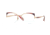 Vogue VO4153 Bifocal Prescription Eyeglasses, 51mm, Rose Gold/Matte Red Bordeaux, VO4153-5075-51-BI
