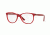 Vogue VO5030 Single Vision Prescription Eyeglasses 2470-51 - Top Red/red Transparent Frame