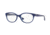 Vogue VO5103F Single Vision Prescription Eyeglasses 2471-53 - Topaz Blue/Blue Transparent Frame