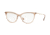 Vogue VO5239 Bifocal Prescription Eyeglasses, 52mm, Top Brown On Transparent, VO5239-2735-52-BI