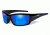 Wiley X Climate Control Series Tide Sunglasses,Gloss Black Frame,Polarized Blue Mirror Lens CCTID09