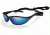 Wiley X P-23 Polarized Blue Lunar Mirror / Gloss Black Sunglasses