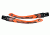 Wiley X Victory Replacement Temples,Matte Black w/Dragon/Sonic Orange YFVIC04T