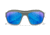 Wiley X WX Ozone Sunglasses, Matte Grey Frame, Captivate Polarized Blue Mirror Lens, CCOZN09